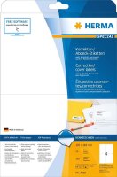 HERMA Etiketten 4229 weiß 105,0 x 148,0 mm, 25 Blatt