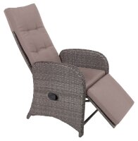 Garden Pleasure Gartenstühle mit Armlehnen SALERNO grau, Metall, 2 St.
