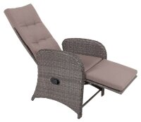 Garden Pleasure Gartenstühle mit Armlehnen SALERNO grau, Metall, 2 St.