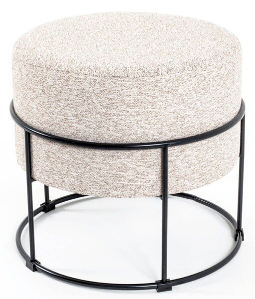 HAKU Möbel Wohnzimmer-Hocker 22553 beigebraun, 1 St.