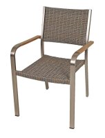Garden Pleasure Sitzgruppe FLORENCE, silber Kunststoff, Metall, 9-teilig  ( 305267-8 )