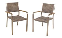 Garden Pleasure Sitzgruppe FLORENCE, silber Kunststoff, Metall, 9-teilig  ( 305267-8 )