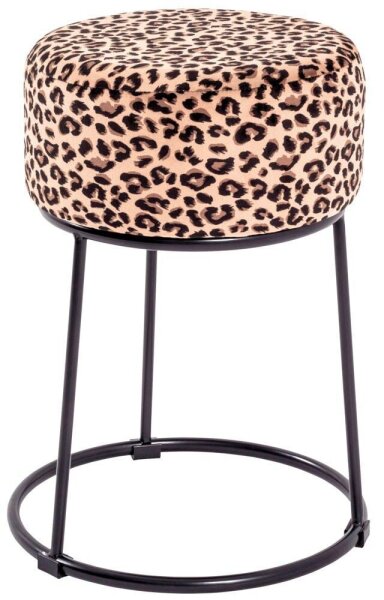 HAKU Möbel Wohnzimmer-Hocker 22954 Leopard, 1 St.