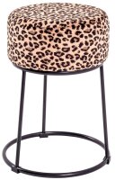 HAKU Möbel Wohnzimmer-Hocker 22954 Leopard, 1 St.