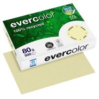 Clairefontaine Recyclingpapier Evercolor hellgelb DIN A4...
