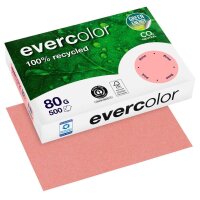 Clairefontaine Recyclingpapier Evercolor rosa DIN A4 80...