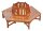 Garden Pleasure Baumbank ONTARIO 960354E natur Holz 155,0 cm  ( 960354E )