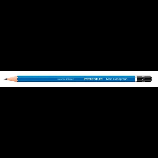 STAEDTLER Mars Lumograph 100 Bleistifte 2H blau, 12 St.