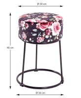HAKU Möbel Wohnzimmer-Hocker 22955 Rosen, 1 St.
