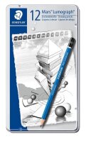 STAEDTLER Mars Lumograph 100 Bleistifte B, H, HB, 2H, 2B,...