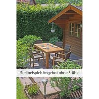 Garden Pleasure Gartentisch TOPKEA braun rechteckig 90,0...