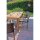 Garden Pleasure Gartentisch TOPKEA braun rechteckig 90,0 x 180,0 x 77,0 cm