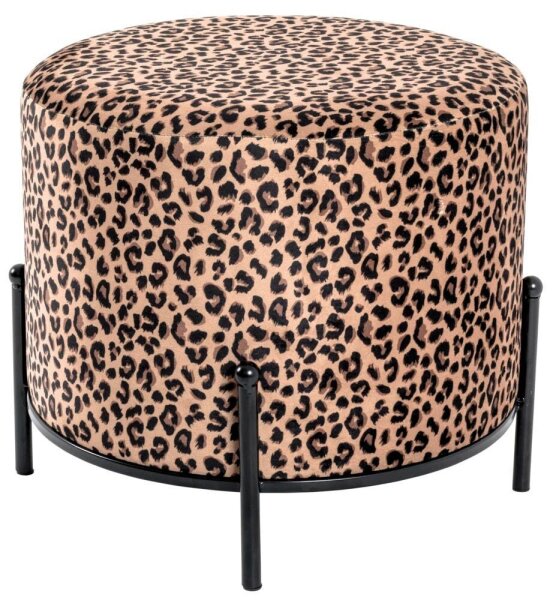 HAKU Möbel Wohnzimmer-Hocker 22952 Leopard, 1 St.