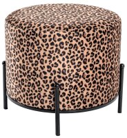 HAKU Möbel Wohnzimmer-Hocker 22952 Leopard, 1 St.