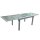 Garden Pleasure Gartentisch LOLA grau rechteckig 90,0 x 135,0 / 270,0 x 75,0 cm