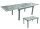 Garden Pleasure Gartentisch LOLA grau rechteckig 90,0 x 135,0 / 270,0 x 75,0 cm