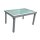 Garden Pleasure Gartentisch LOLA grau rechteckig 90,0 x 135,0 / 270,0 x 75,0 cm