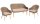 Garden Pleasure Sitzgruppe PUEBLO, natur Kunststoff, Holz, 4-teilig