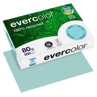 Clairefontaine Recyclingpapier Evercolor hellblau DIN A4...
