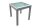 Garden Pleasure Gartentisch LOLA grau quadratisch 65,0 x 65,0 / 130,0 x 75,0 cm