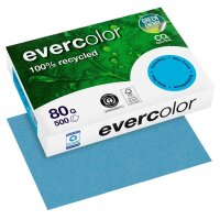 Clairefontaine Recyclingpapier Evercolor dunkelblau DIN...