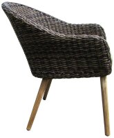 Garden Pleasure Sitzgruppe VISALIA/PUEBLO, schwarz Kunststoff, Metall, 5-teilig