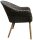 Garden Pleasure Sitzgruppe VISALIA/PUEBLO, schwarz Kunststoff, Metall, 5-teilig