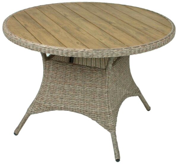 Garden Pleasure Gartentisch BASTIA braun rund Ø100 x Ø100 x 73,0 cm