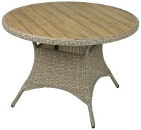 Garden Pleasure Gartentisch BASTIA braun rund Ø100...