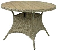 Garden Pleasure Gartentisch BASTIA braun rund Ø100...