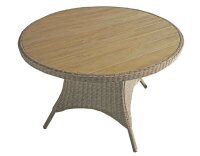 Garden Pleasure Gartentisch BASTIA braun rund Ø100 x Ø100 x 73,0 cm