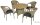 Garden Pleasure Gartentisch BASTIA braun rund Ø100 x Ø100 x 73,0 cm