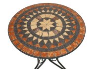 Garden Pleasure Sitzgruppe PULAR, schwarz Keramik, Metall, 3-teilig