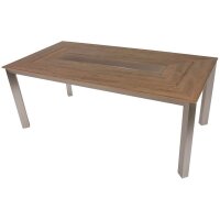 Garden Pleasure Sitzgruppe FLORENCE, silber Kunststoff, Metall, 9-teilig