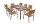 Garden Pleasure Sitzgruppe FLORENCE, silber Kunststoff, Metall, 9-teilig
