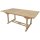 Garden Pleasure Gartentisch SOLO natur rechteckig 100,0 x 180,0 / 240,0 x 75,0 cm
