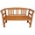Garden Pleasure Gartenbank SAN JOSE 985162 natur Holz 130,0 cm