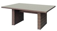 Garden Pleasure Sitzgruppe BORDEAUX, braun Kunststoff, Metall, 7-teilig