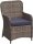 Garden Pleasure Sitzgruppe BORDEAUX, braun Kunststoff, Metall, 7-teilig
