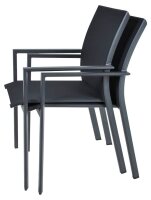 Garden Pleasure Sitzgruppe Elena, grau Kunststoff, Metall, 7-teilig