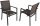 Garden Pleasure Sitzgruppe Elena, grau Kunststoff, Metall, 7-teilig