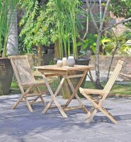 Garden Pleasure Sitzgruppe JAVA, natur Holz, 3-teilig