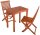 Garden Pleasure Sitzgruppe ANGWIN/PITTSBURGH, natur Holz, 3-teilig