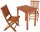 Garden Pleasure Sitzgruppe ANGWIN/PITTSBURGH, natur Holz, 3-teilig