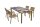 Garden Pleasure Sitzgruppe Florence, silber Kunststoff, Metall, 5-teilig