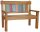 Garden Pleasure Gartenbank TIMOR 940231 natur Holz 120,0 cm