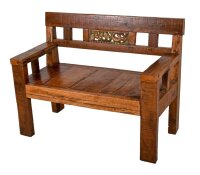 Garden Pleasure Gartenbank SUMBA 940233 braun Holz 120,0 cm
