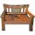 Garden Pleasure Gartenbank SUMBA 940233 braun Holz 120,0 cm
