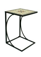 Garden Pleasure Gartentisch AMARILLO braun, ocker, beige quadratisch 35,0 x 35,0 x 53,0 cm