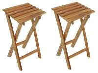 Garden Pleasure Gartenhocker YAKIMA braun, 2 St.